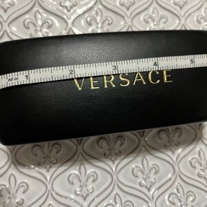 Versace Black Glasses Case with Gold Logo (case only)